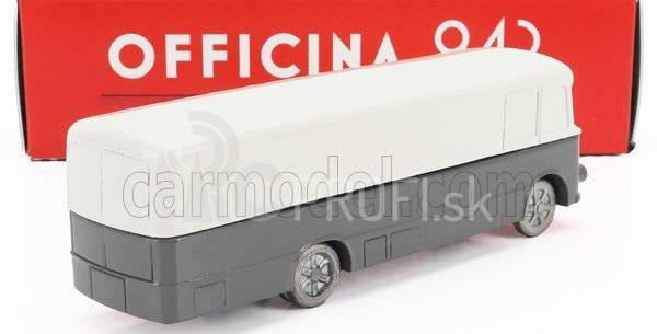 Officina-942 Fiat 642 Rn Truck Car Transporter F1 Assistenza Corse Ferrari 1956 1:76 sivá biela