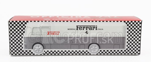 Officina-942 Fiat 642 Rn Truck Car Transporter F1 Assistenza Corse Ferrari 1956 1:76 sivá biela