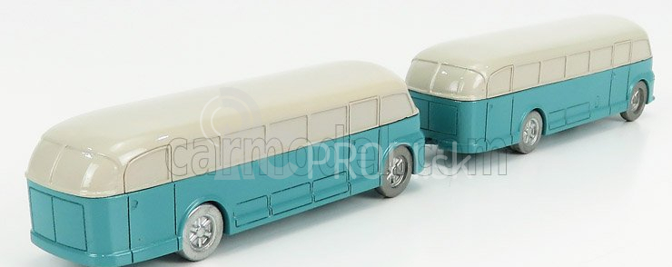 Officina-942 Fiat 666rn Bus Con Rimorchio Viberti Parigi 1946 1:76 Svetlo modrá sivá