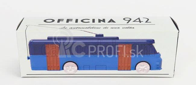 Officina-942 Fiat 668f Filobus Bus - Filovia Torino Chieri 1951 1:76 Modrá