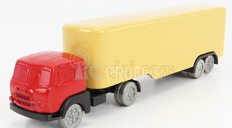 Officina-942 Fiat 682 T2 Truck Semirimorchio Furgonato 1955 1:76 Červená krémová