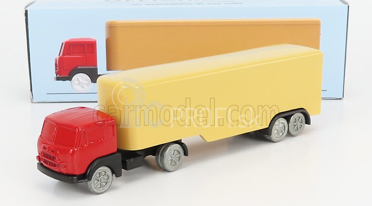 Officina-942 Fiat 682 T2 Truck Semirimorchio Furgonato 1955 1:76 Červená krémová