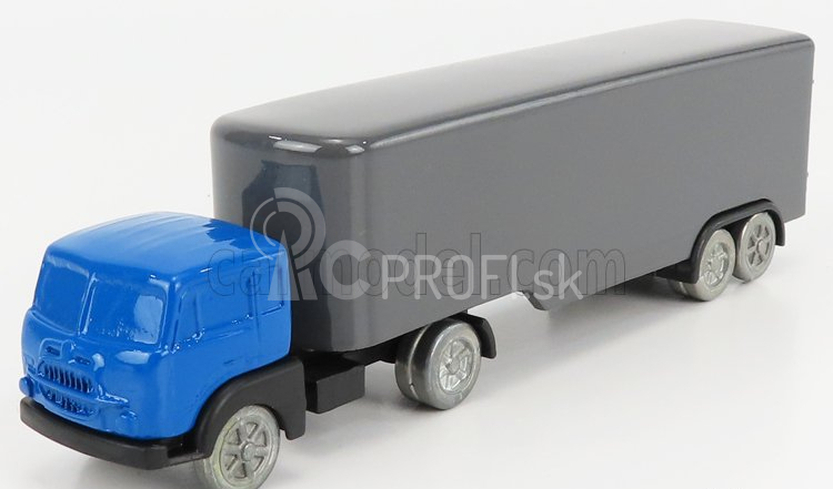 Officina-942 Fiat 682 T2 Truck Semirimorchio Furgonato 1955 1:76 Modrá strieborná