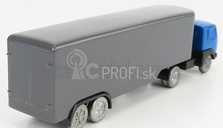 Officina-942 Fiat 682 T2 Truck Semirimorchio Furgonato 1955 1:76 Modrá strieborná