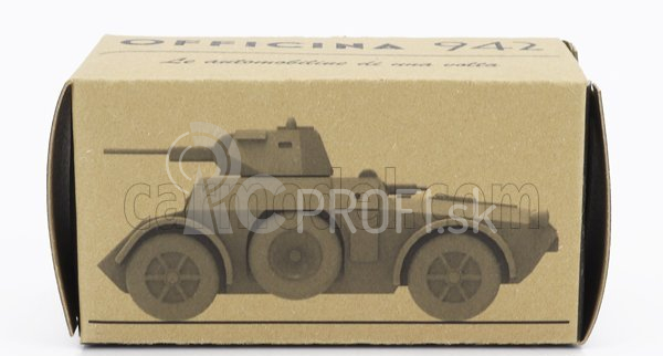 Officina-942 Fiat Ansaldo Tank Ab41 Autoblindo 1941 1:76 Vojenská zelená