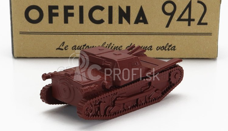 Officina-942 Fiat L3/33 Ansaldo Tank Carro Veloce 1933 1:76 Tmavo červená