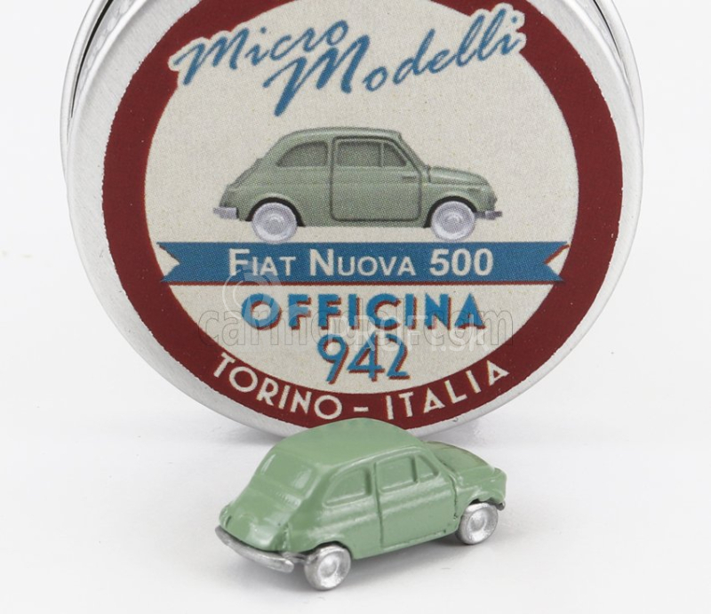 Officina-942 Fiat Nuova 500 1957 1:160 zelená