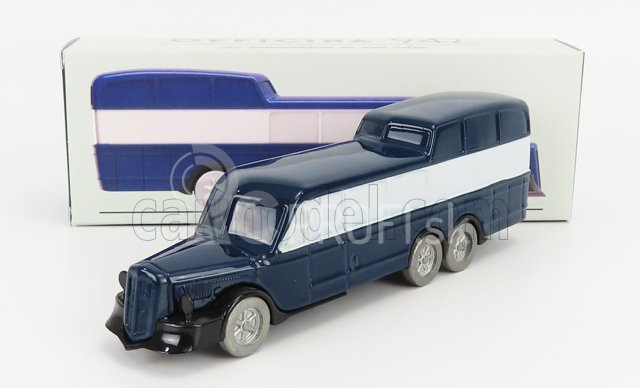 Officina-942 Om fiat Titano Bus Gran Turismo Panoramico Carrozzeria Varesina 1938 1:76 Modrá biela