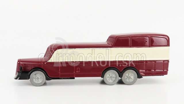 Officina-942 Om fiat Titano Bus Gran Turismo Panoramico Carrozzeria Varesina 1938 1:76 Red Cream