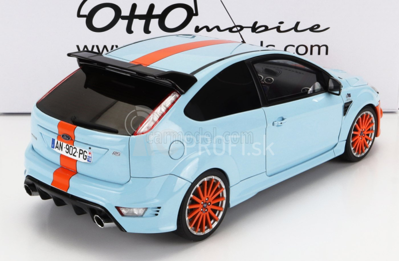 Otto-mobile Ford england Focus Rs Mkii 2010 - 24h Le Mans Tribute 1:18 Light Blue Orange