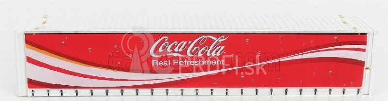 Oxford-models Príslušenstvo Kontajner 40' pre príves Coca-cola 1:76 Biela červená