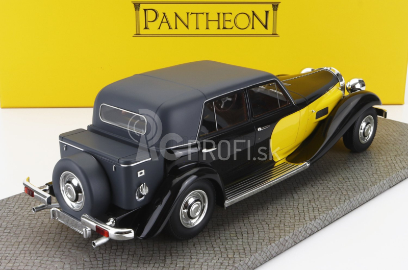 Pantheon Panther De Ville Lhd 1974 1:18 čierna žltá