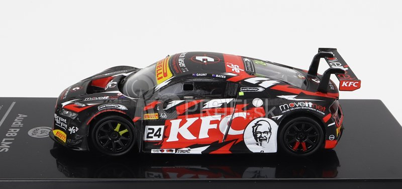 Paragon-models Audi R8 Lms Team Kfc Racing N 24 Australian Gt Championship 2018 T.bates - D.gaunt 1:64 Čierna červená