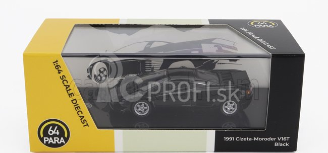 Paragon-models Cizeta V16t Lhd 1991 1:64 čierna