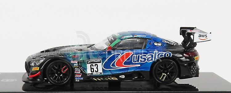 Paragon-models Mercedes Benz Amg Gt3 Team Dxdt Racing N 63 Gt World Challenge America 2022 D.askew - D.muller 1:64 Blue Black