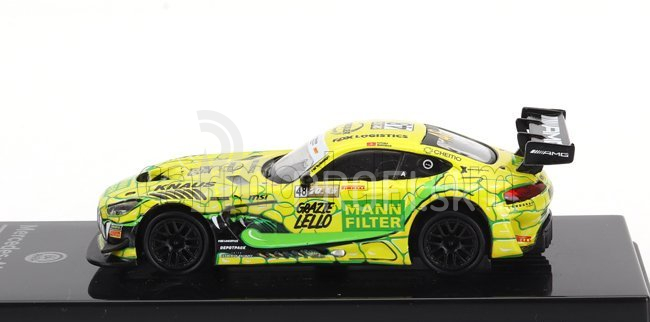 Paragon-models Mercedes benz Gt3 Amg Evo Team Landgraf Racing N 48 Víťaz Fia Gt Macau 2023 Raffaele Marciello 1:64 Žltozelená