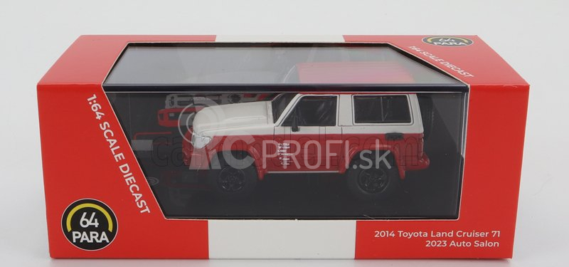 Paragon-models Toyota Land Cruiser 71 Swb Lhd 2014 1:64 červená biela