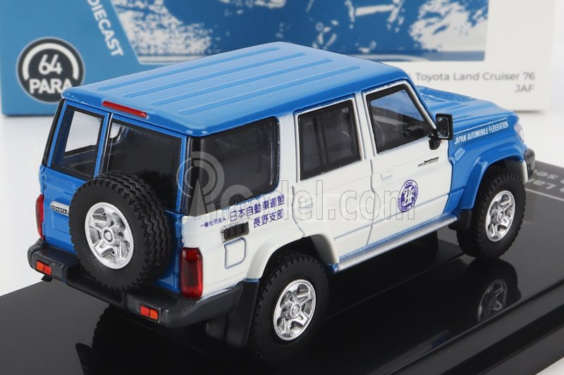 Paragon-models Toyota Land Cruiser 76 Jaf Japan Automobile Federation 2017 1:64 Modrá biela