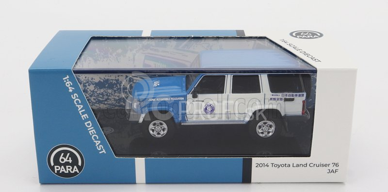 Paragon-models Toyota Land Cruiser 76 Jaf Japan Automobile Federation 2017 1:64 Modrá biela