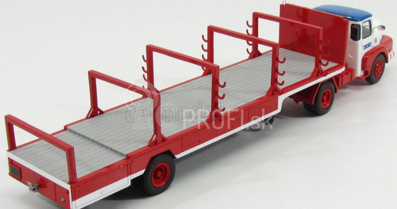 Perfex Unic Izoard Truck Semi-remorque 1958 - Sabine Rancy Cirque - Cirkus 1:43 Biela červená modrá