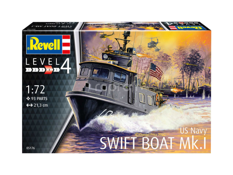 Plastic ModelKit loď 05176 - US Navy SWIFT BOAT Mk.I (1:72)