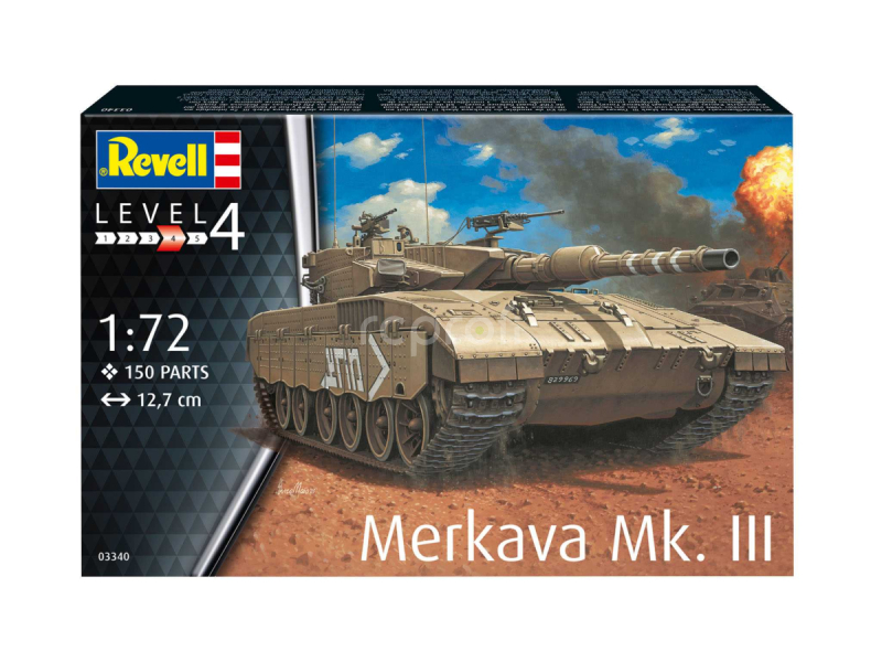 Plastic ModelKit tank 03340 - Merkava Mk.III (1:72)