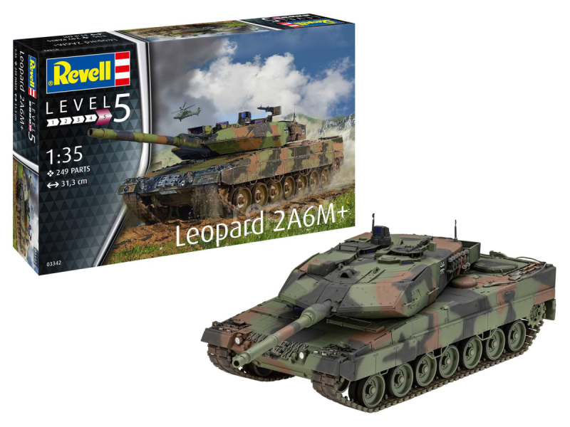 Plastic ModelKit tank 03342 - Leopard 2 A6M+ (1:35)