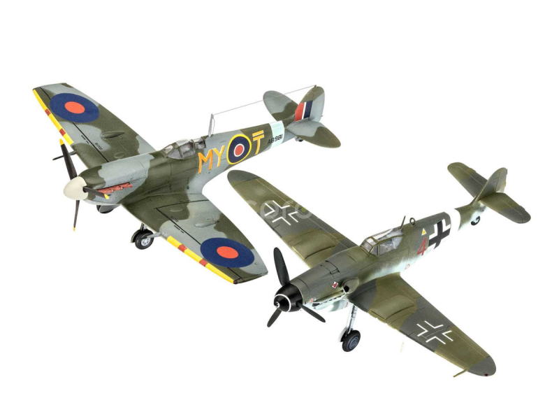 Plastikové modely lietadiel 03710 - Bf109G-10 a Spitfire Mk.V (1:72)