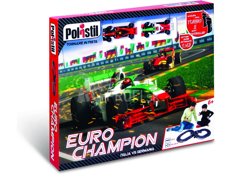 Polistil autodráha 1:43 Euro Champion Formula one