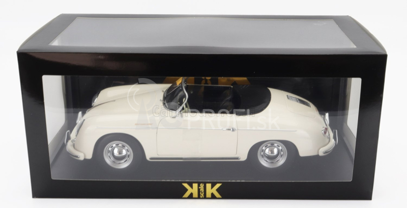 Porsche 356a Speedster 1955 v mierke 1:12 biely