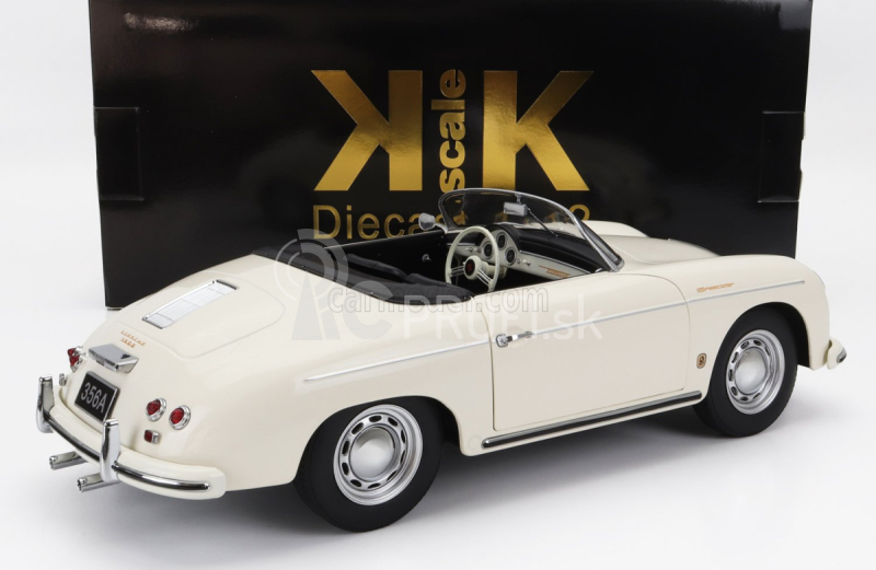 Porsche 356a Speedster 1955 v mierke 1:12 biely