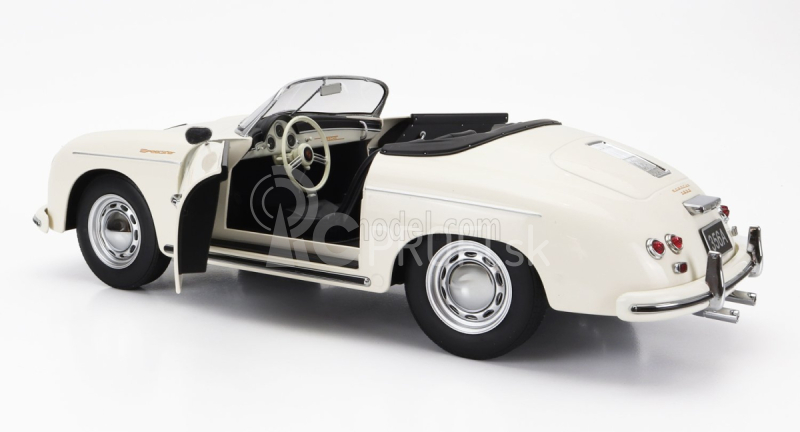 Porsche 356a Speedster 1955 v mierke 1:12 biely