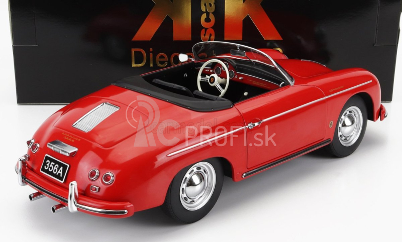 Porsche 356a Speedster 1955 v mierke 1:12 Červená