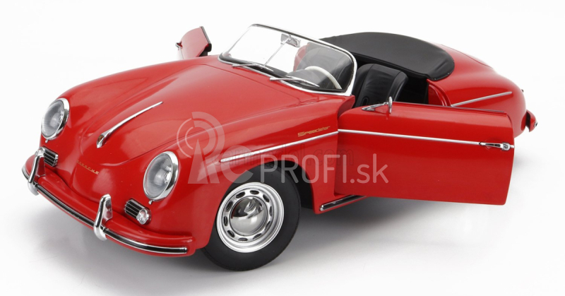 Porsche 356a Speedster 1955 v mierke 1:12 Červená