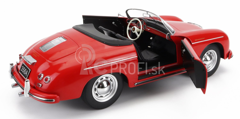 Porsche 356a Speedster 1955 v mierke 1:12 Červená