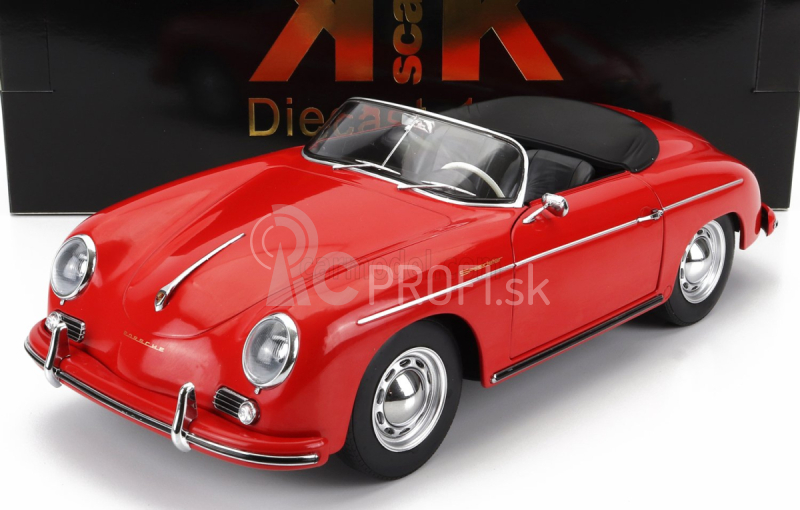 Porsche 356a Speedster 1955 v mierke 1:12 Červená