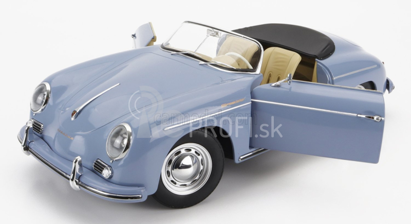 Porsche 356a Speedster 1955 v mierke 1:12, svetlo modrá