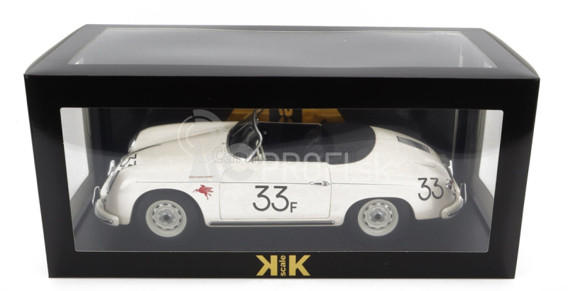 Porsche 356a Speedster N 33 1955 v mierke 1:12 biela