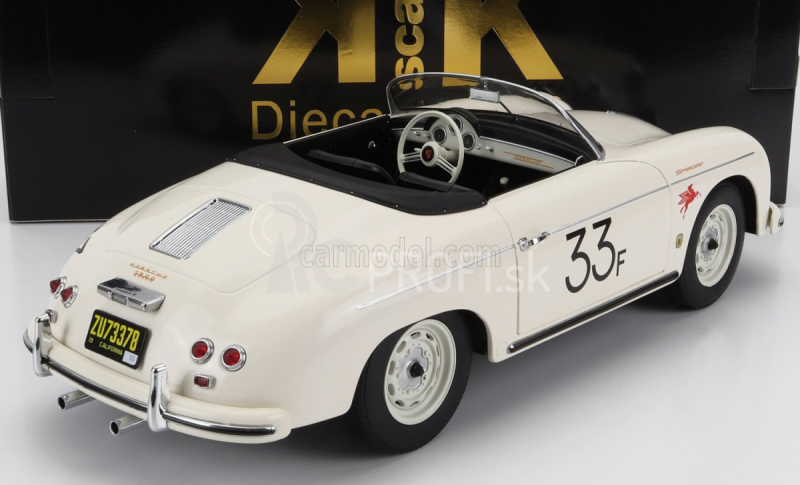 Porsche 356a Speedster N 33 1955 v mierke 1:12 biela