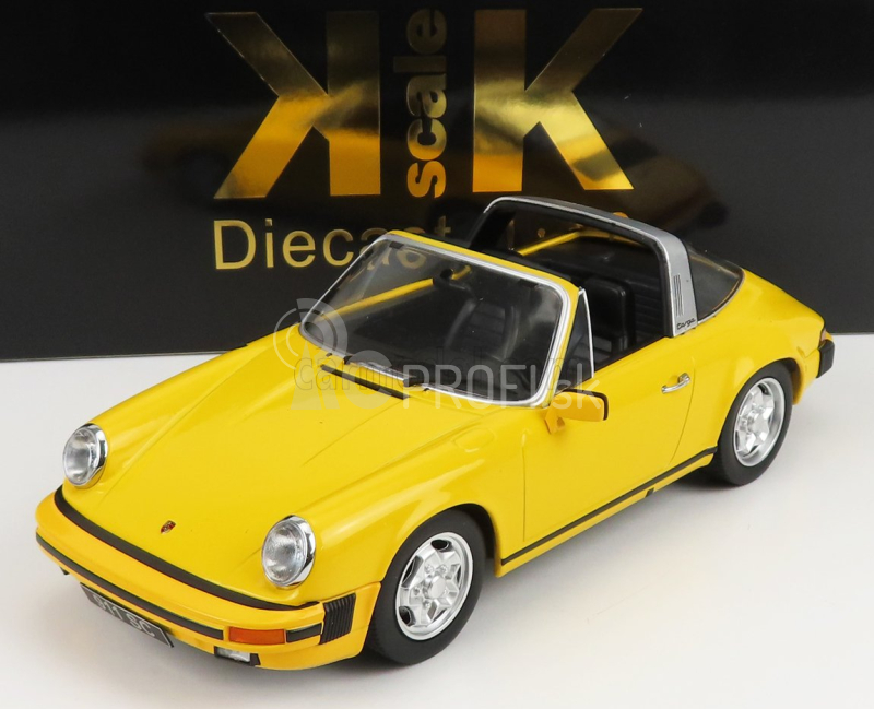 Porsche 911 Targa 1978 v mierke 1:18 žltá