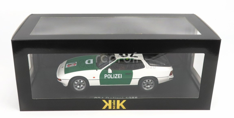 Porsche 924 Autobahn Polizei Dusseldorf Police Coupe 1985 v mierke 1:18 zelená biela