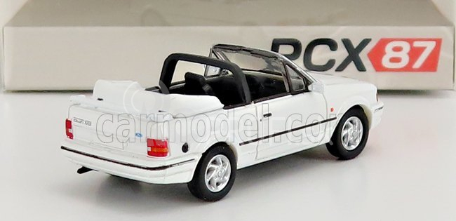 Premium classixxs Ford england Escort Mkiv Cabriolet Open 1986 1:87 Biela