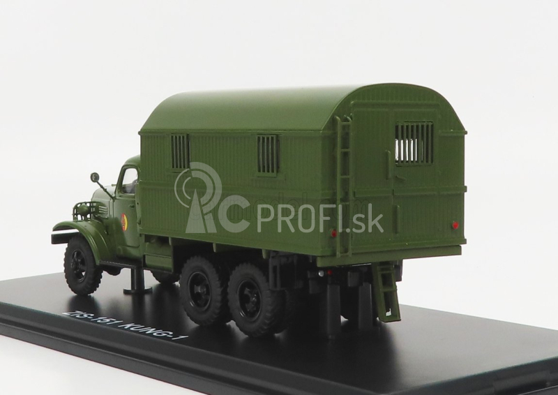 Premium classixxs ZIL 151 Kung-1m Nva Truck 3-assi 1951 1:43 Vojenská zelená