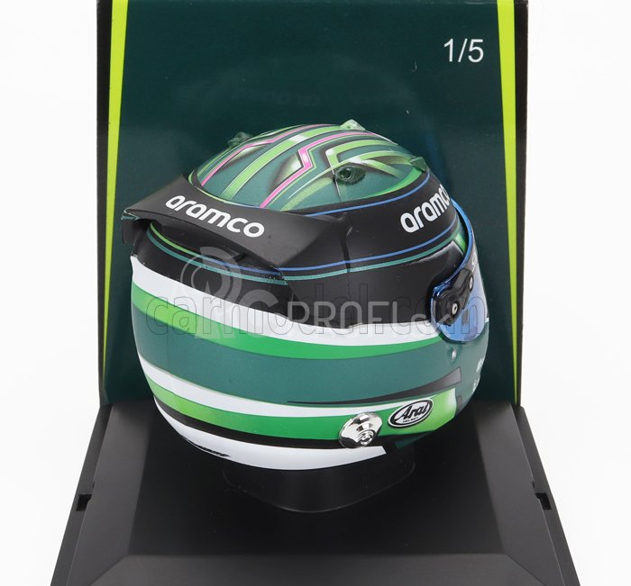 Prilba Bell F1 Casco Helma Aston Martin Amr23 Team Aramco Cognizant N 0 F1 Test 2023 Jessica Hawkins 1:5 Green