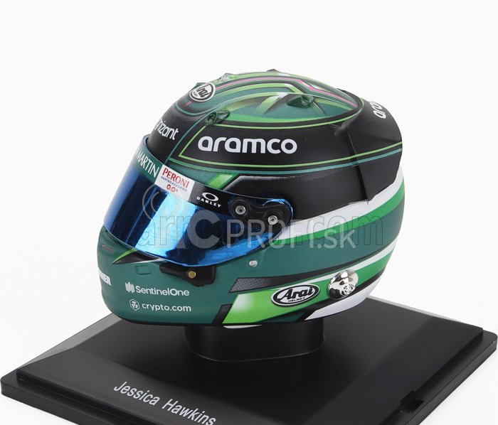 Prilba Bell F1 Casco Helma Aston Martin Amr23 Team Aramco Cognizant N 0 F1 Test 2023 Jessica Hawkins 1:5 Green