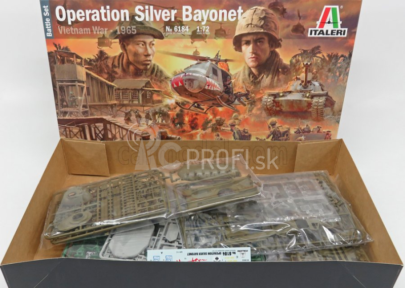 Príslušenstvo Italeri Diorama - Vojnová bojová súprava - Operácia Strieborný bajonet Vietnam 1965 1:72 /