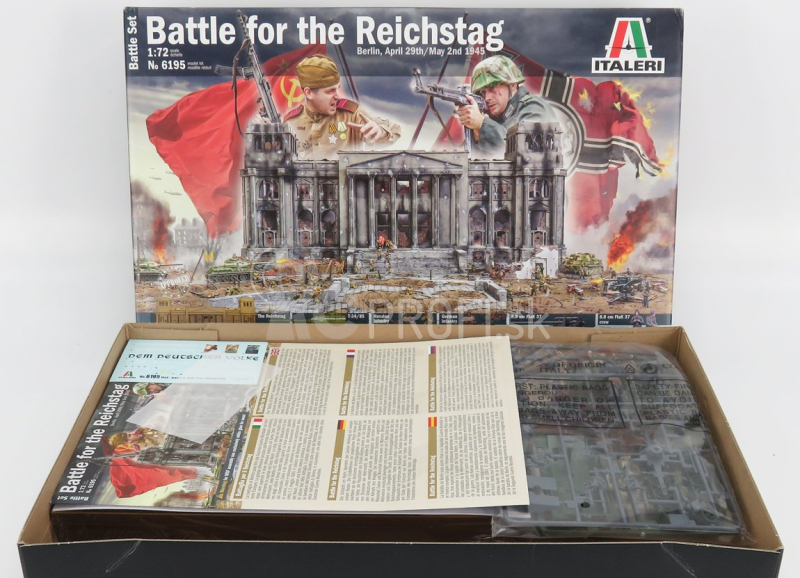 Príslušenstvo Italeri Dioráma - Vojnová bojová súprava - Pre Reichstag - Berlín 29. apríl / 2. máj 1945 1:72 /