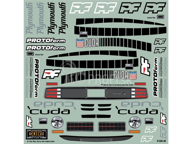 PROTOform karoséria 1:10 1970 Plymouth Barracuda