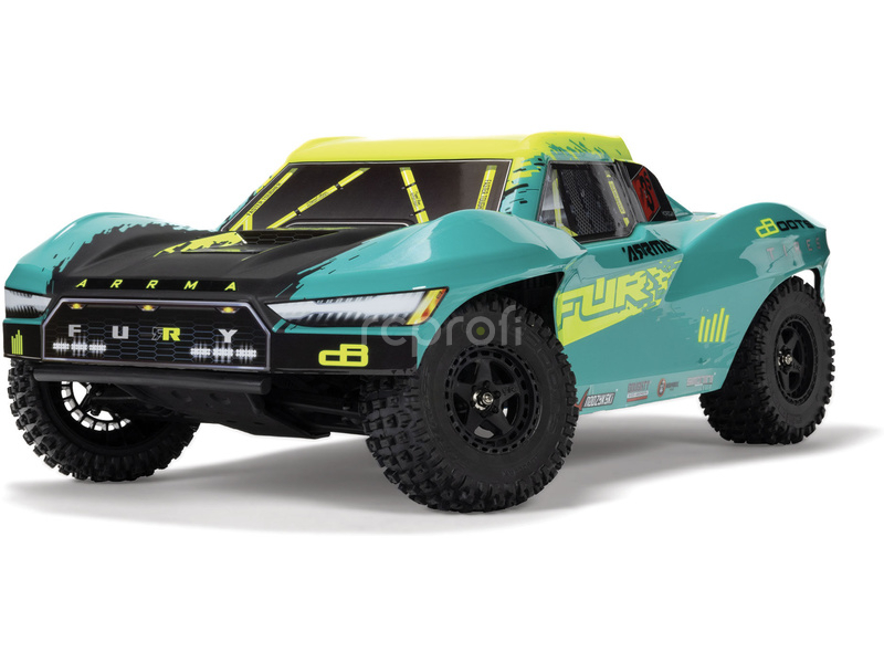 RC auto Arrma Fury 223S BLX 2WD 1:10 RTR DSC, fialová