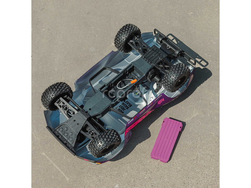 RC auto Arrma Fury 223S BLX 2WD 1:10 RTR DSC, fialová